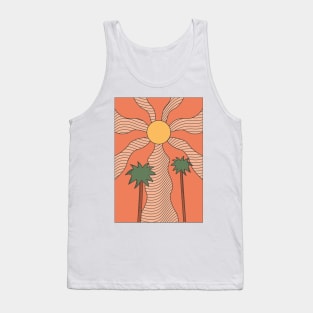 Psychedelic Palm Trees Tank Top